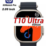 SMARTWATCH T10 ULTRA 2 (2 Correas, Tornillos Reales, Pantalla HD 2.09 Pulgadas, Carga Inalámbrica)